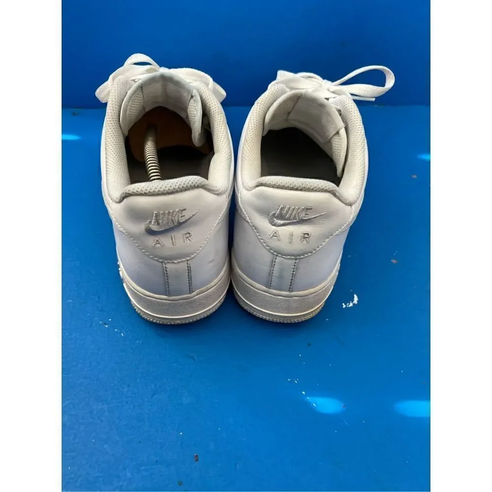 Nike Air Force 1 '07 Triple White Sneaker Shoes Men's Size US 11.5